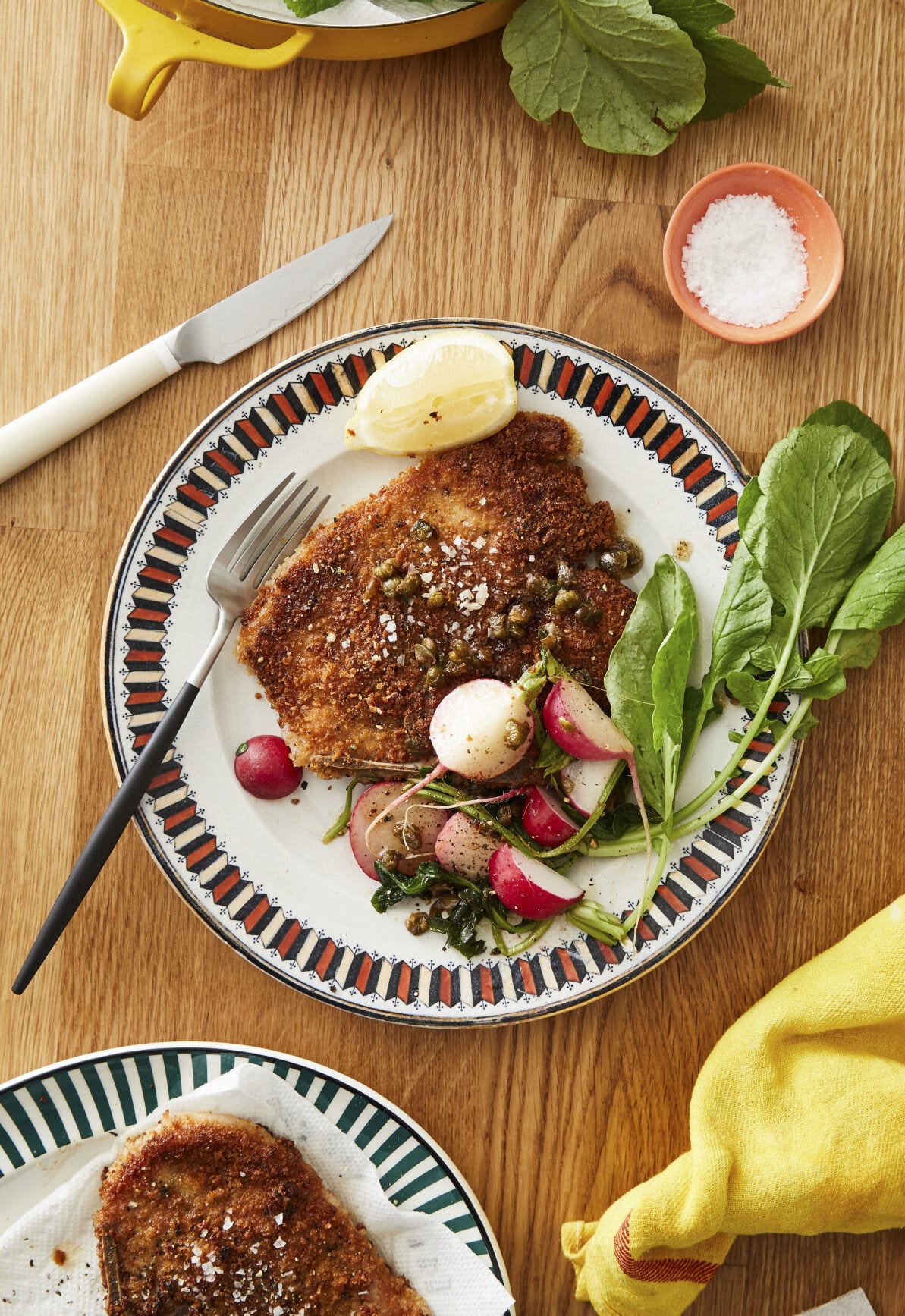 Crispy Pork With Buttered Radishes