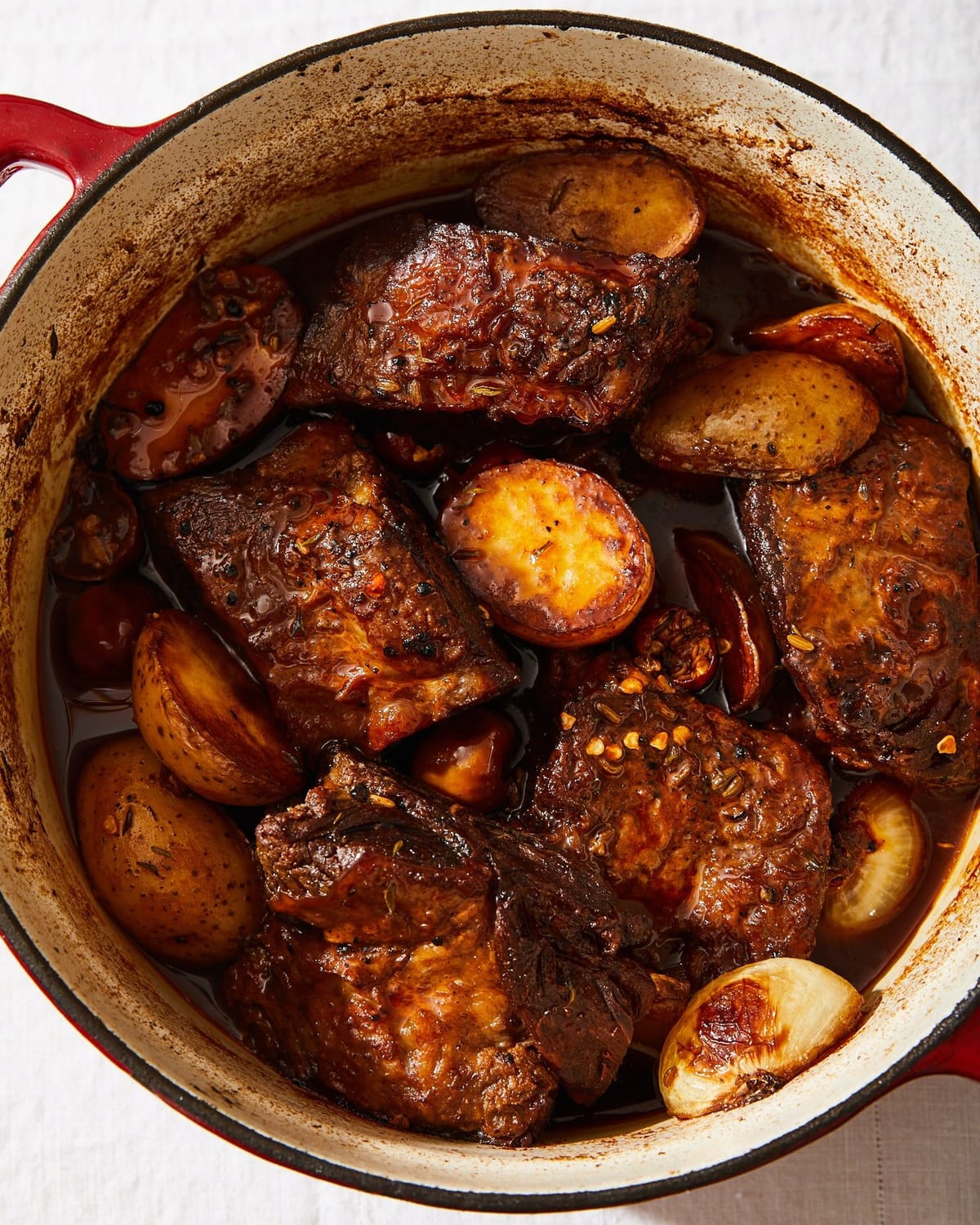 Spiced, Braised Short Ribs with Creamy Potatoes