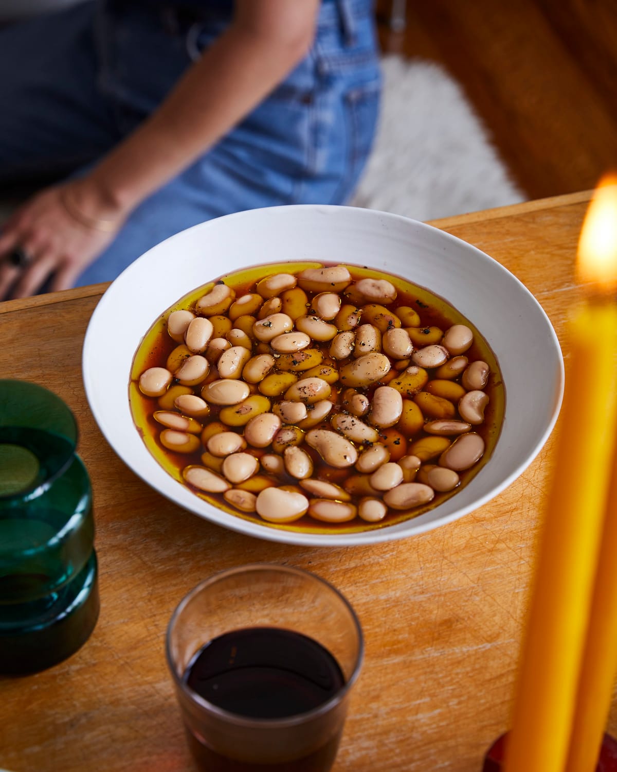 Vinegar-Marinated Butter Beans