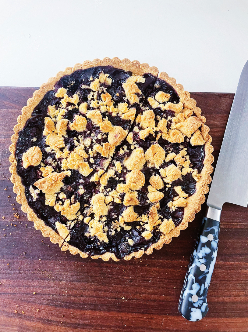 Blueberry Cornmeal Tart