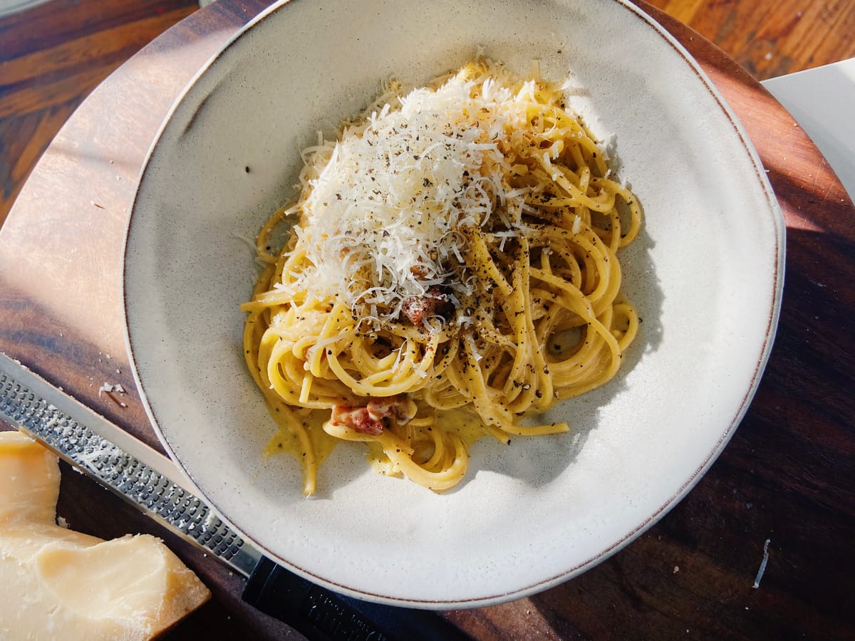 spaghetti carbonara with a side of vulnerability
